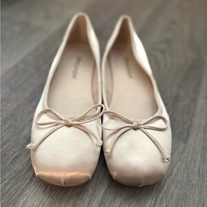 Jeffrey Campbell Cream Ballet Flats